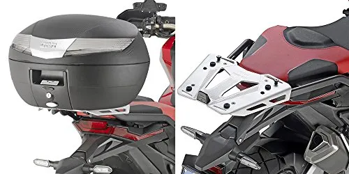 PORTAPACCHI Honda X-ADV 750 '17 - Gepäckträger in Silber/Schwarz - Hinterradgepäckträger, robust und leicht mit einem Gewicht von nur 640 g, ideal für Reisen und Ausflüge mit dem Honda X-ADV 750.