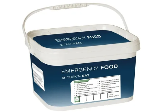 Emergency Food - 7 Tage Notvorrat - Vegetarisch - Gefriergetrocknetes Essen für 1 Person, ideal für Notfälle. Enthält 7 vegetarische Gerichte und 2 Frühstücksoptionen, einfach zuzubereiten und 5 Jahre haltbar.