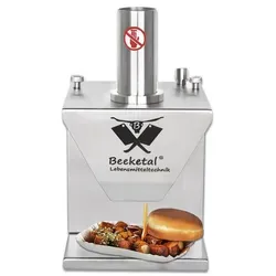 Beeketal Gastro Wurstschneider für perfekte Currywurst - Metzgereiausstattung für Gastronomie, leistungsstarker Wurstschneider mit einstellbarer Schnittstärke von 5-30 mm – ideal für eine professionelle Zubereitung.