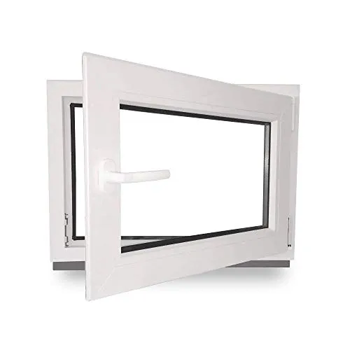 Kellerfenster 60x60 cm - Kunststoff - 2-fach Verglasung - Flügelfenster mit 60 mm Profil und 2-fach Wärmeverglasung für optimale Energieeffizienz und Stabilität – ideal für Neubau oder Sanierung.