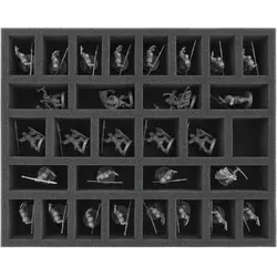 FS055RW02 - 55 mm Full-Size Schaumstoff mit 30 Fächern für Runewars das Miniaturen