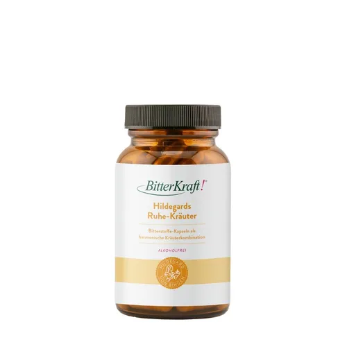 BitterKraft! Hildegards Ruhe-Kräuter Kapseln – Bio Ashwaghanda & Rosenwurz - Natürliche Ruhe-Kapseln mit Bio-Ashwagandha und Rosenwurz-Extrakt für innere Balance. Enthält B-Vitamine zur Unterstützung von Nerven und Energiehaushalt. Hergestellt in Deutschland, vegan und ohne Zusatzstoffe.