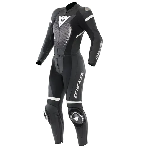 Dainese Fulminea 2PC Damen Zweiteiler Lederkombi Gr. 42 - Lady Schwarz Weiß