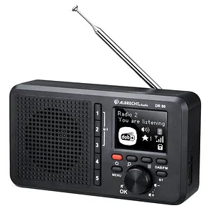 Albrecht DR 86 - Kleines Seniorenradio, DAB+ und UKW, Musik Streaming, integrierter 2200mAh Akku für kabellosen Genuss