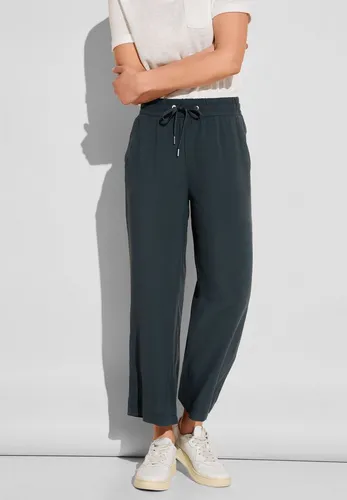 Street One Damen 7/8 Culotte Hose - Damen-Hosen im Loose Fit mit High Waist, Wide Legs und Gummibund für höchsten Tragekomfort – ideal für warme Sommertage.