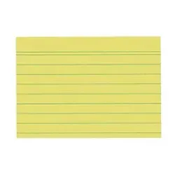 herlitz Karteikarten DIN A7 100 Karten Gelb 10,5 x 7,4 cm 100 Stück