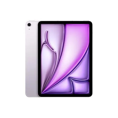 Apple iPad Air 11" mit M3 Chip: Apple Intelligence, Liquid Retina Display, 128 GB, 12 MP Frontkamera/Rückkamera, WLAN 6E + 5G Mobilfunk, Touch ID, Batterie für den ganzen Tag – Violett