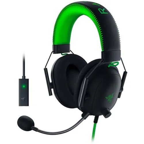 Razer Blackshark V2 - Premium E-Sport-Headset mit USB-Soundkarte, THX Spatial Audio und passiver Rauschunterdrückung für optimiertes Gaming-Erlebnis
