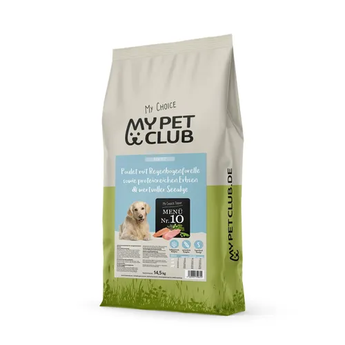 kaltgepresstes Hundefutter Ente, Huhn, Pute & Forelle 14,5 kg