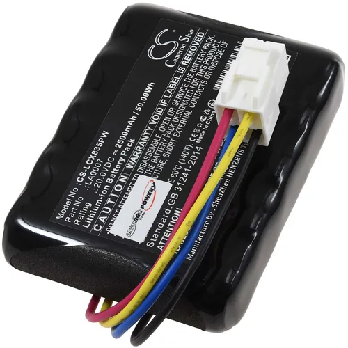 Powery Akku für Landxcape R800 Smart - 2500 mAh (20 V) - Standard-Akkus für Landxcape R800 Smart Mähroboter, leistungsstarker 2500 mAh Li-Ion Akku für längere Mähzeiten und optimale Leistung.