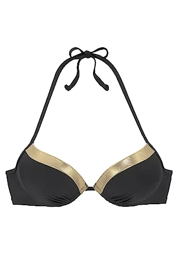 Lascana Damen Push-Up-Bikini-Top - Bikinioberteile für Damen, wattierte Cups für optimalen Halt und recyceltes Material für umweltbewusste Fashionistas.