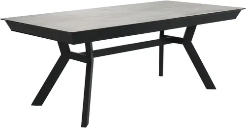 TYSON Ausziehbarer Esstisch 200-320 cm Beton Dekor von Pro Com - Moderner Esstisch in Betonoptik, ideal für Esszimmer. Bietet Platz für bis zu 8 Personen und ist dank seines ausziehbaren Designs flexibel einsetzbar.