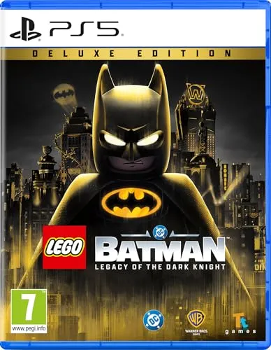 Lego Batman Vermächtnis des dunklen Ritters Deluxe Edition PS5 - Erlebe das Abenteuer in Gotham City mit der Deluxe Edition! Für die PS5, USK ab 12, voller Action und Spaß für Fans und Neueinsteiger.