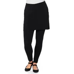 sheego by Joe Browns Jerseyhose Leggings Raffinierte Leggings mit Rock schwarz 52