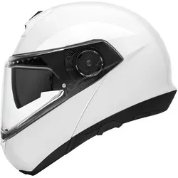 SCHUBERTH Klapphelm C4 BASIC Glossy White - Motorradhelm mit integriertem Sonnenvisier und Pinlock-Bereit, ideal für unisex Erwachsene und bietet optimalen Komfort und Sicherheit.
