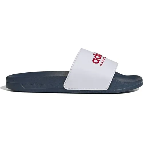 ADIDAS Herren Badeslipper Shower Adilette - Badeschuhe mit schnell trocknendem Material und Cloudfoam Fußbett für optimalen Halt. Ideal für Freizeit und Entspannung am Badesee oder Balkon.