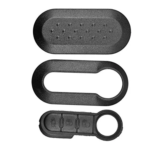 Auto Schlüssel Set Schale Cover Schwarz + Tastenfeld für FIAT 500 Punto Doblo