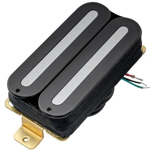 Artec HXTN Super Power Dual Hot Rail Keramik Humbucker Tonabnehmer Hals Pickup 8,4K für E-Gitarre, Schwarz