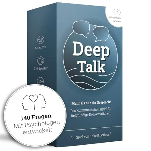 Take It Serious - Deep Talk | Gesprächsspiel für tiefgründige Gespräche | Kommunikationsspiel für Freunde & Familie | Partyspiel | Gesprächskarten | Selbstreflexion | Mit Psychologen entwickelt