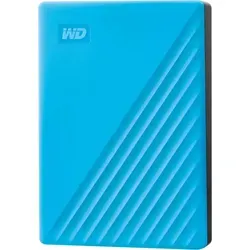 WD My Passport HDD 6 TB - sky - Externe Festplatte mit 6 TB Speicher, ideal für die sichere Datensicherung und portablen Zugriff auf Ihre Dateien.