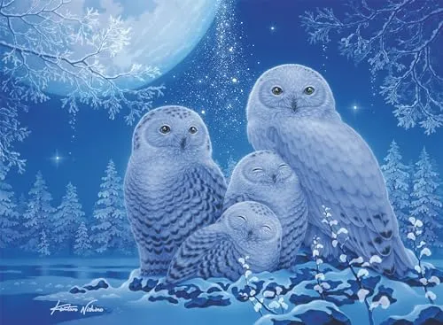 Ravensburger Puzzle 12000479 - Eulen im Mondschein - 500 Teile Puzzle für Erwachsene und Kinder ab 12 Jahren, Tier-Puzzle
