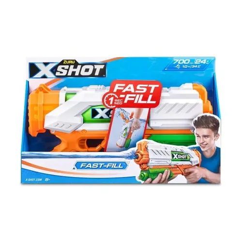 ZURU XShot Fast-Fill Wasserpistole 56138 - Die ZURU XShot Wasserpistole ermöglicht blitzschnelles Nachfüllen in nur 1 Sekunde. Ideal für spannende Wasserschlachten und garantiert viel Spaß im Freien.