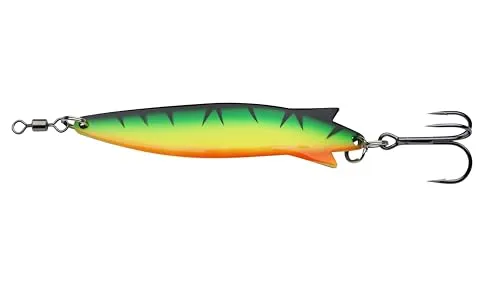 Abu Garcia Toby Spoon Angelköder | Legendärer Raubfisch-Blinker für Süß- und Salzwasser | Für Hechte, Forellen, Lachse, Barsche und mehr | Vielseitiger Spinnköder | White Flash, 11,5 cm