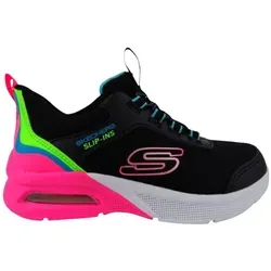 Skechers MICROSPEC MAX - COLOR TRI Mädchen Sportschuh in Schwarz, Größe 31 - Halbschuhe mit Schnellschnürsystem für einfachen Zugang, ideal für aktives Spielen und Freizeit. Kombiniert Komfort mit lässigem Streetstyle.