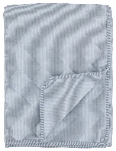 Aix Quilt Maritim von Chic Antique – Streifenmuster - Stilvolle Tagesdecke im skandinavischen Design aus hochwertiger Baumwolle. Ideal für Schlafzimmer oder Wohnzimmer, sorgt für gemütliche Atmosphäre mit eleganten Farben.