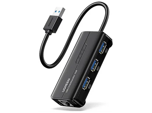 Ugreen USB 3.0 Hub mit 4 Ports - USB Hub mit 4 Ports, ermöglicht schnelle Datenübertragung und ist perfekt für den Anschluss mehrerer Geräte an Ihren Computer.