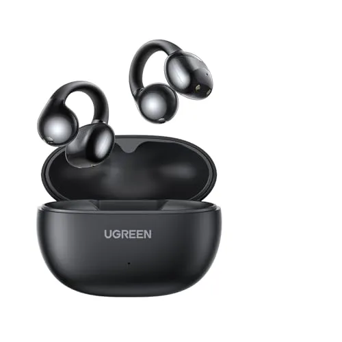 UGREEN HiTune S3 Bluetooth 5.4 Kopfhörer - Open-Ear-Kopfhörer mit nur 5,2g, ideal für Brillenträger und empfindliche Ohren. Genießen Sie sicheren Sound mit Noise Cancelling und 30h Playtime – perfekt für Sport und unterwegs!