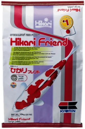Hikari 49141 1807 Friend Large 10kg - Hochwertiges Gartenteichfischfutter, reich an Rohprotein und wichtigen Vitaminen für gesundes Wachstum