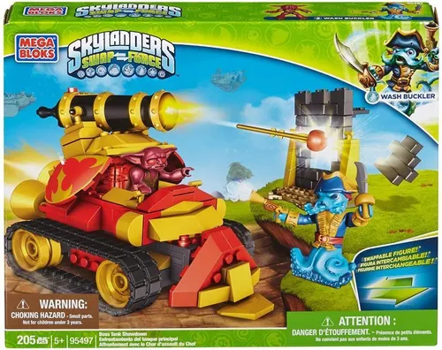 MEGA BLOKS - Skylanders Swap-Force Boss Tank Showdown - Wash Buckler (205 Teile) ( 30,5 x 24,5 x 5,5cm ) ( 0,043KG )