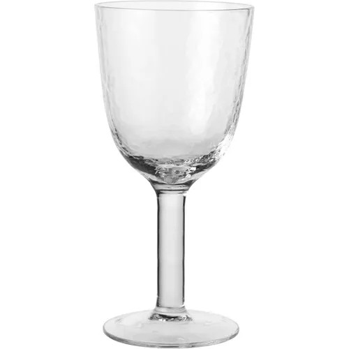 Broste Copenhagen Hammered Weißweinglas - Elegantes Stielglas für Weißwein, in Geschenkbox mit besonderem Verschluss. Ideal für festliche Anlässe oder als stilvolles Geschenk.
