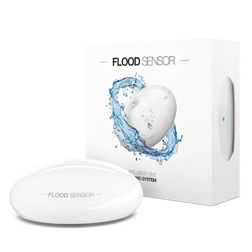 Fibaro Wassermelder mit Temperatursensor - Kompatibel mit SMART HOME by hornbach