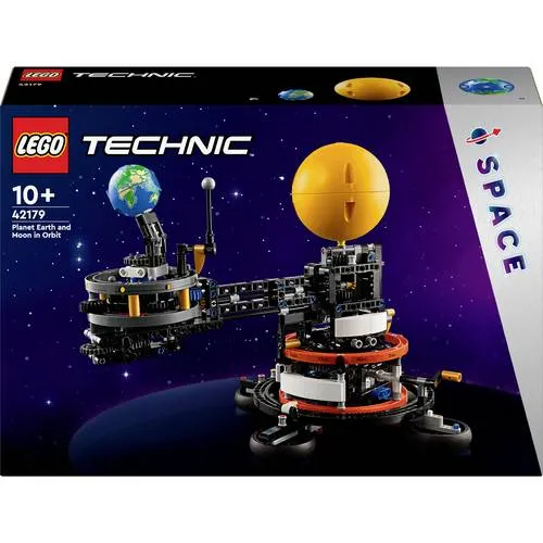 LEGO Technic Sonne Erde Mond Modell - Interaktives Weltraum Spielset für Kinder ab 10 Jahren, anschauliches Sonnensystem mit Mondphasen und LEGO Builder App zur Unterstützung