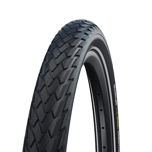 Schwalbe Marathon Performance HS620 28 Zoll Drahtreifen mit GreenGuard - Fahrradreifen für City Bikes und Trekkingräder, bietet hervorragenden Pannenschutz dank GreenGuard-Technologie und ist ideal für sicheres Fahren.