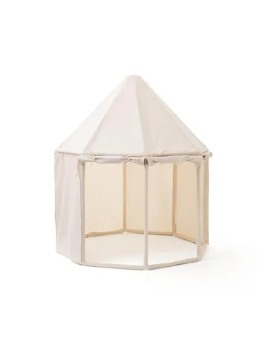 Kids Concept Pavillion Tent White - Geräumiges Spielzelt für draußen, ideal für Rollenspiele und kreative Abenteuer. Leicht aufzubauen und zusammenzufalten, sorgt es für stundenlangen Spaß im Freien oder drinnen.