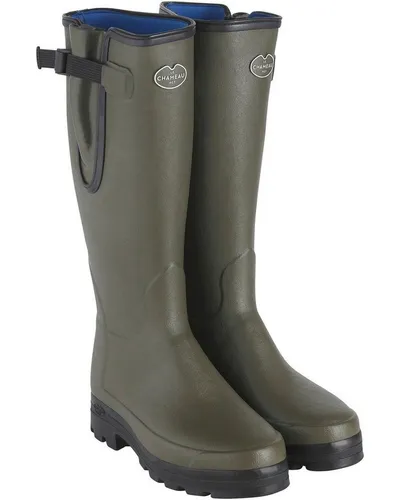 Le Chameau Neopren Vierzonord Gummistiefel Herren 47 1/3 EU - Gummistiefel für Herren, handgefertigt aus Naturkautschuk mit 3 mm Neopren-Futter für Komfort bei Kälte. Ideal für Outdoor-Aktivitäten und jedes Gelände.