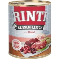Rinti Kennerfleisch Hundenassfutter Adult 800 g Rind - Hundefutter für ausgewachsene Hunde, reich an hochwertigem Rindfleisch und ideal für eine ausgewogene Ernährung.