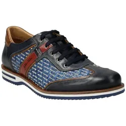 Galizio Torresi Herren Businessschuhe - Elegante Halbschuhe aus Leder/Textilkombination - Herren-Schnürhalbschuhe mit hochwertigem Obermaterial aus Glattleder und Textil, ideal für stilvolle Büro-Outfits und besonderen Komfort.