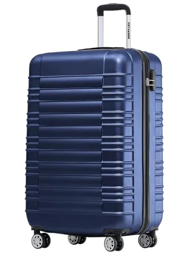 TRVLMORE Koffer & Trolleys - Handgepäck Koffer - Reisekoffer Mit Rollen - Handgepäck Trolley 54x36x20, Hartschalenkoffer Klein, Koffer Handgepäck 54x36x20 Leicht, Trolley Handgepäck, Luggage, Blau
