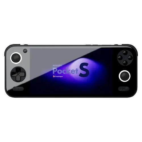 Ayaneo Pocket S Gaming Android Handheld Konsole - 1.440P, 16 GB LPDDR5X, 512 GB SSD, schwarz