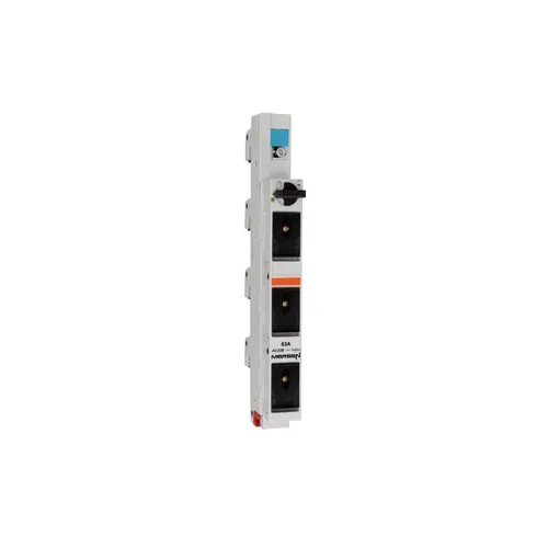 Mersen Lasttrennschalter S1026621 63A 3-polig - Steckverbinder Zubehör: Zuverlässiger Lasttrennschalter mit 63A und 50kA Kurzschlussstrom, ideal für sichere elektrische Installationen.