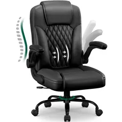 Aiibot Ergonomischer Bürostuhl mit Kunstleder und klappbaren Armlehnen - Komfortabel und anpassbar – Der Aiibot Bürostuhl vereint ergonomisches Design und hochwertige Materialien für ein optimales Sitzgefühl bei langen Arbeitssitzungen. Ideal für den modernen Arbeitsplatz.