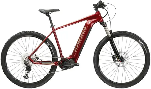 Kross E-Bike Mountainbike E-MTB Level Boost 2.0 29 Zoll rot, 11 Gang Shimano DEORE M5100 Schaltwerk, Kettenschaltung, Mittelmotor, 500 Wh, Pedelec, Elektrofahrrad für Damen und Herren