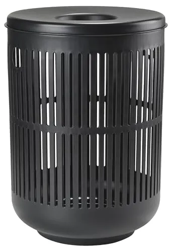 Zone Denmark Ume Wäschekorb, H 54 cm, schwarz - Wäschesammler mit praktischem Design, ideal für das Badezimmer und erleichtert den Wäschetransport.