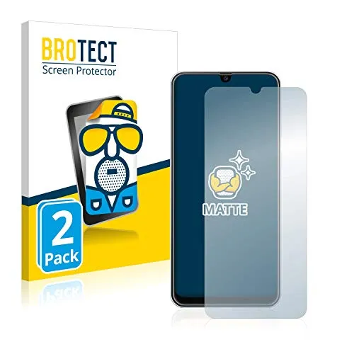 BROTECT Entspiegelungs-Schutzfolie für Samsung Galaxy M30s (2 Stück) Matte Displayschutz-Folie, Anti-Reflex, Anti-Fingerprint