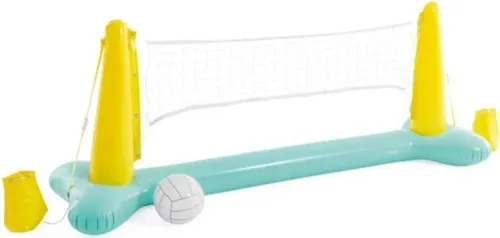 Intex Poolgame - Volleyball inkl. Ball 239x64x91cm - Verwandeln Sie Ihren Pool in ein Spielparadies mit dem INTEX Poolgame - Volleyball! Ideal für die ganze Familie, inklusive aufblasbarem Ball. Maße: 239 x 64 x 91 cm.