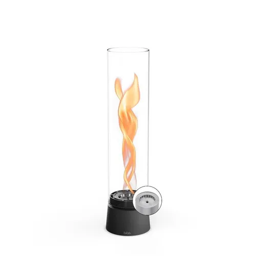Höfats SPIN air 900 Tischfeuer mattschwarz - Elegantes Tischfeuer für gemütliche Abende, mit innovativem Design und flexibler Nutzung im Innen- und Außenbereich.